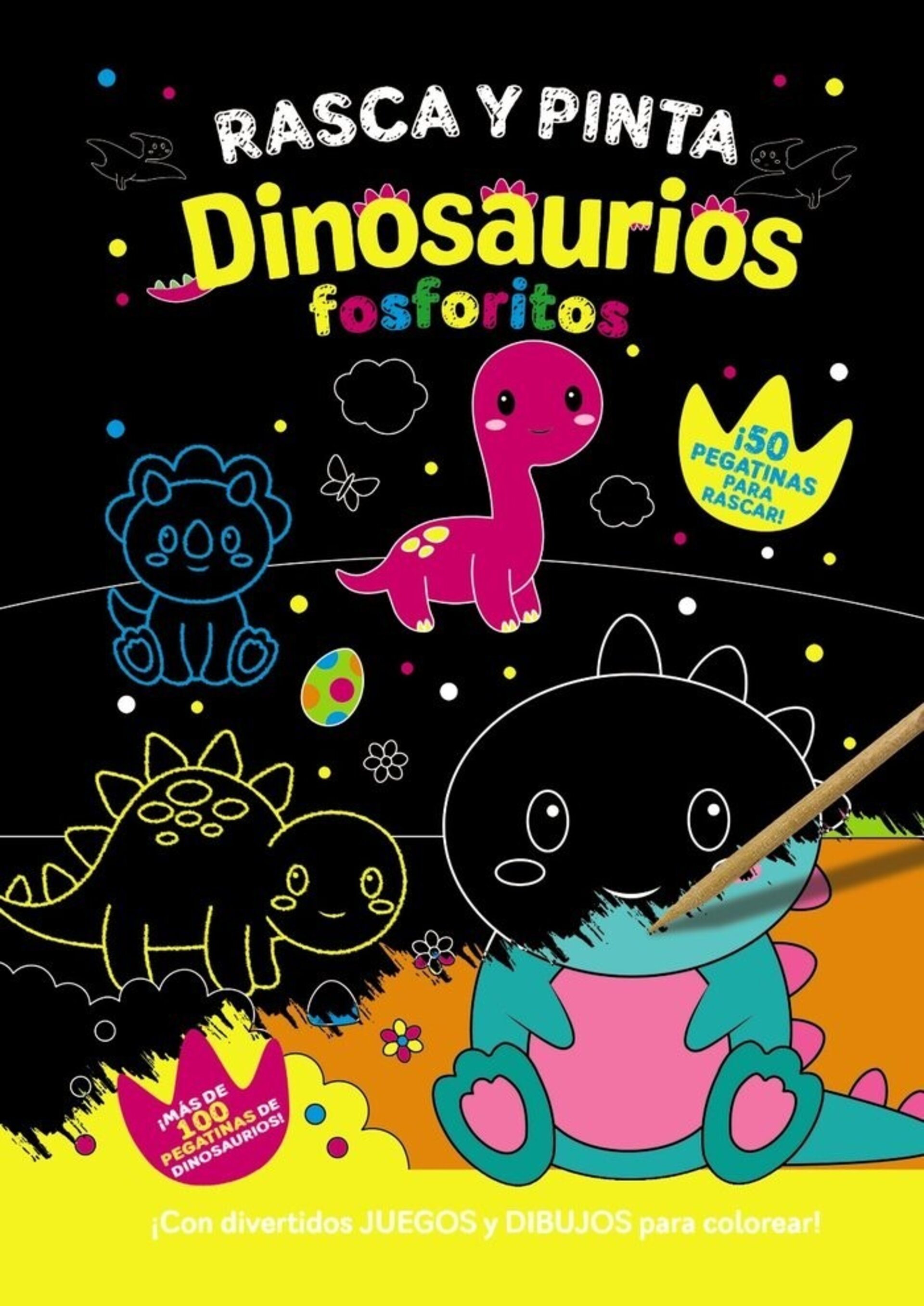 RASCA Y PINTA DINOSAURIOS FOSFORITOS ( VARIOS AUTORES ) - 1