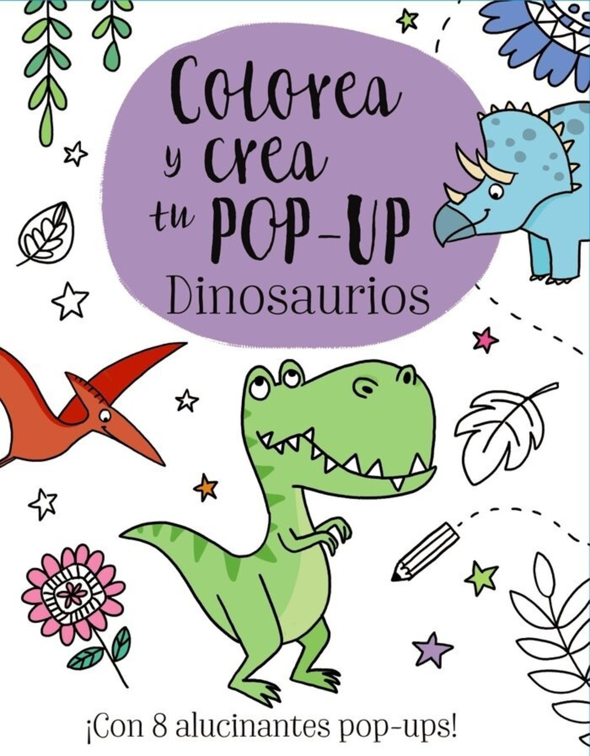 COLOREA Y CREA TU POP UP DINOSAURIOS ( GOLDING, ELIZABETH ) - 1